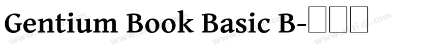 Gentium Book Basic B字体转换